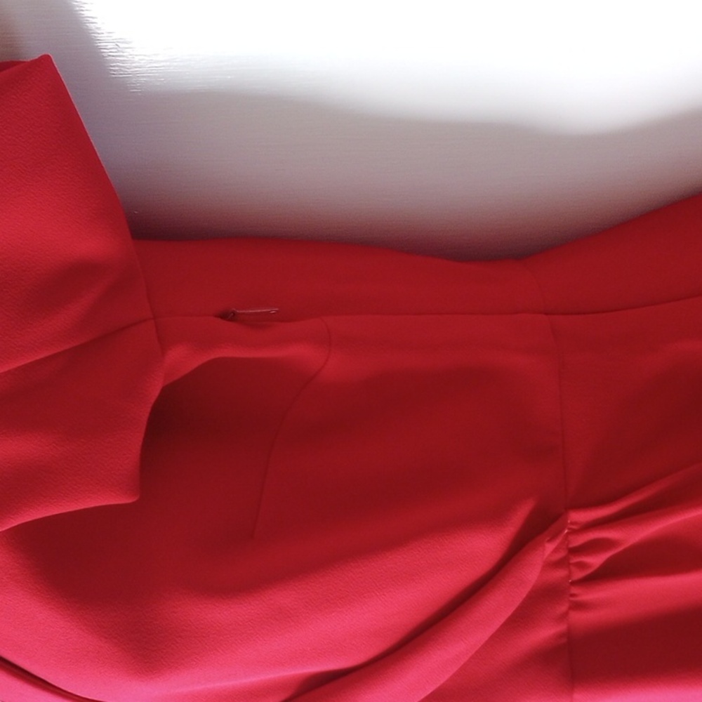 NWOT J Crew Faux Wrap Blouse 0 Red Long Sleeves  50off3 - Picture 5 of 7